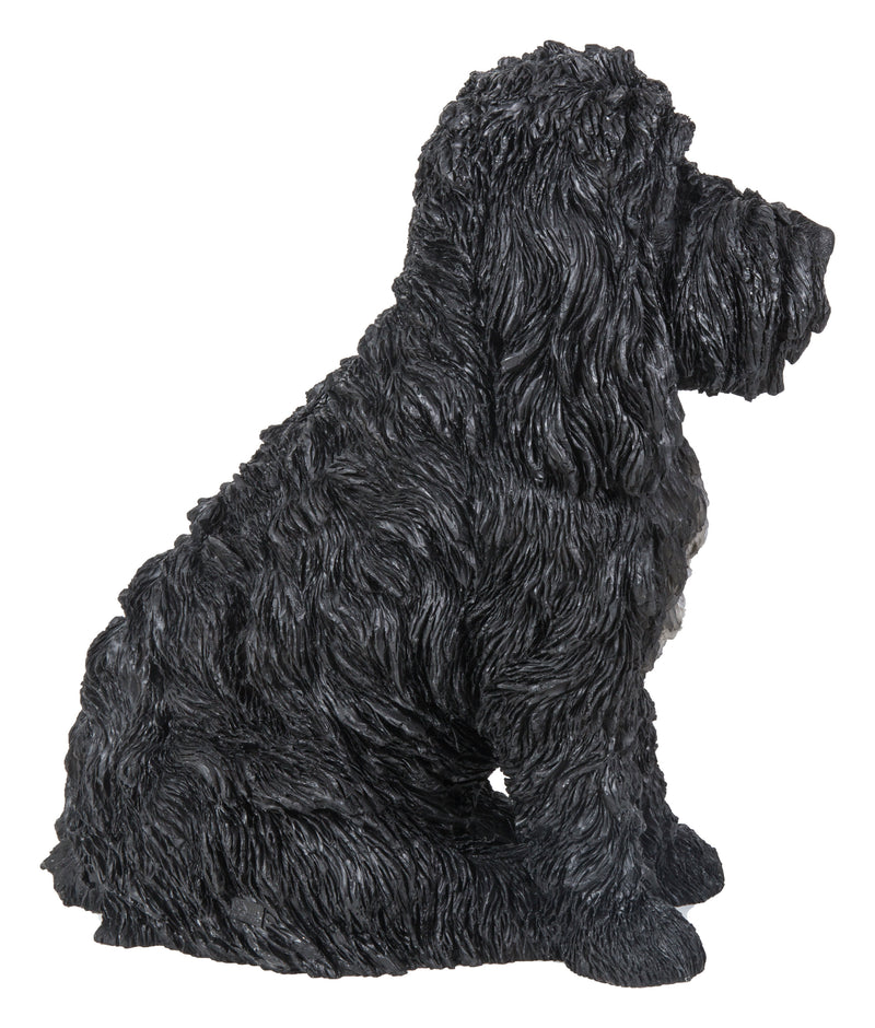 Large Sitting Black Colored Cockapoo Hi-Line Gift Ltd.