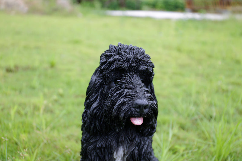 Large Sitting Black Colored Cockapoo Hi-Line Gift Ltd.