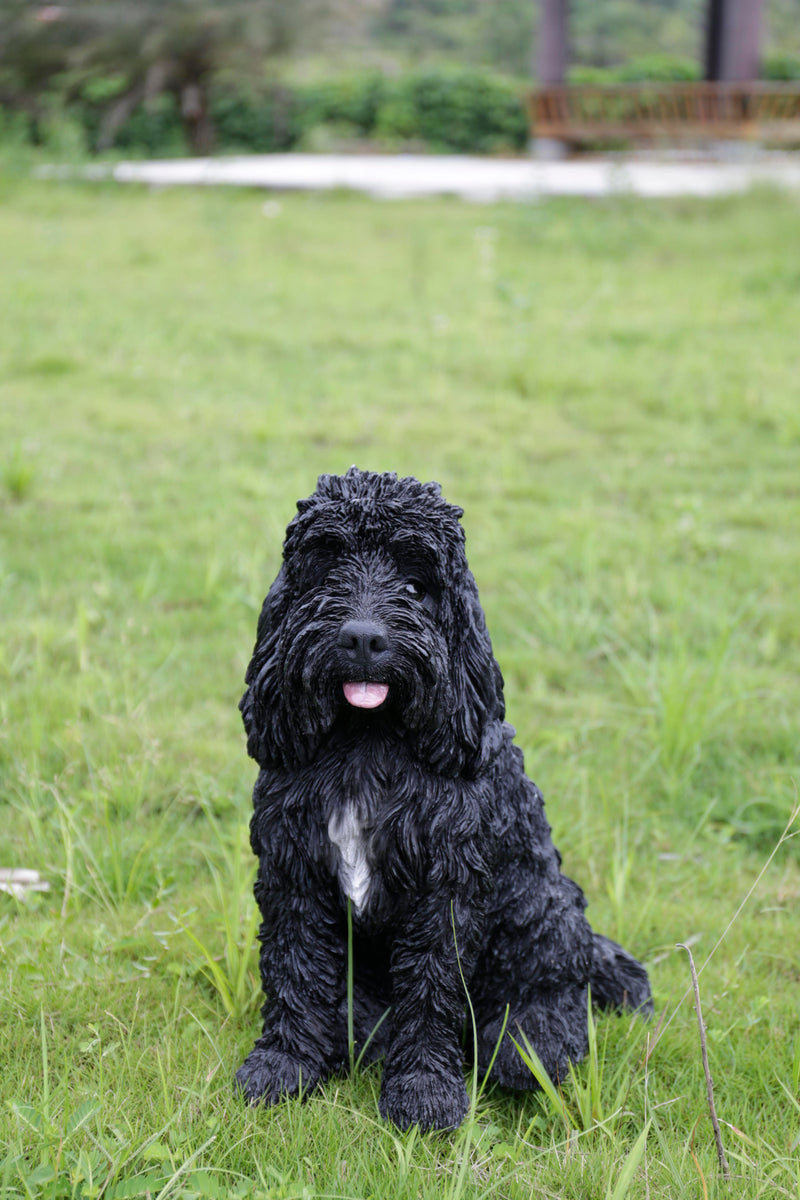 Large Sitting Black Colored Cockapoo Hi-Line Gift Ltd.