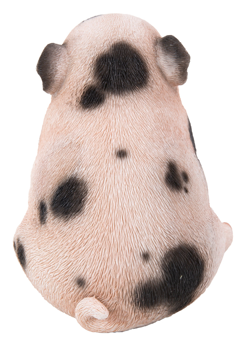 Chubby Piglet Sitting  Pink With  Black Spots Hi-Line Gift Ltd.