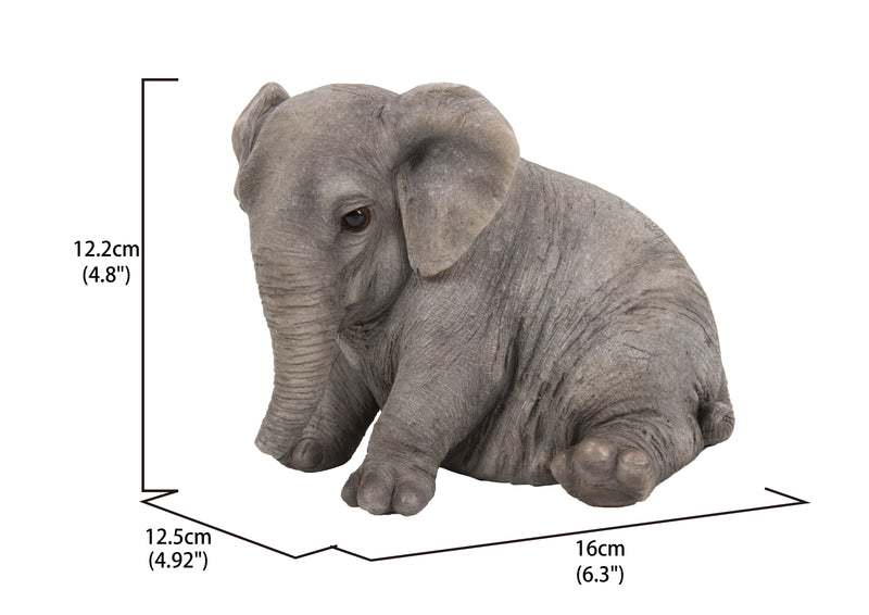 Elephant Chubby Sitting Statue HI-LINE GIFT LTD.