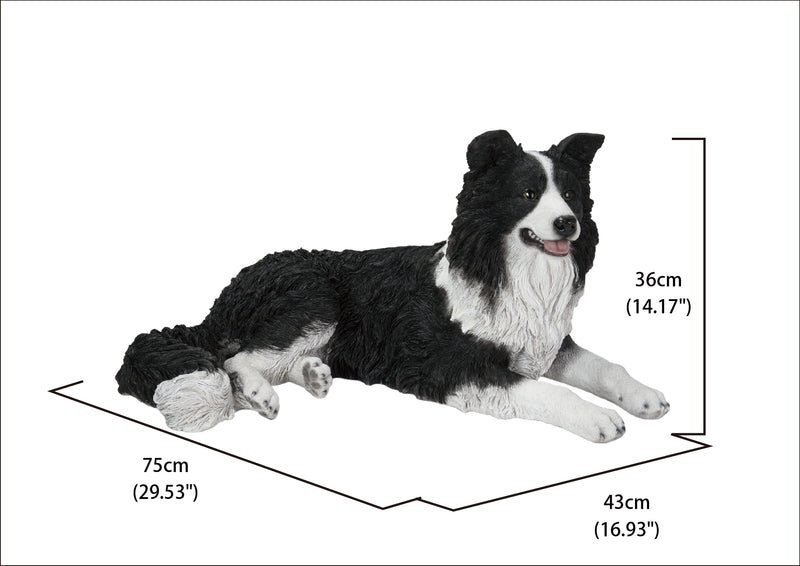 Lying Border Collie HI-LINE GIFT LTD.