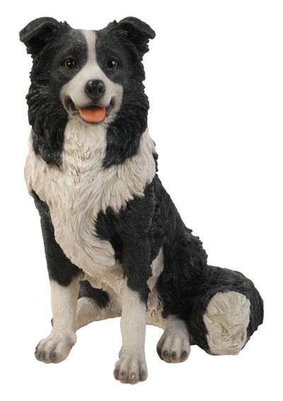 Border Collie Sitting Statue HI-LINE GIFT LTD.