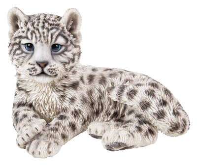 Snow Leopard Cub Statue HI-LINE GIFT LTD.