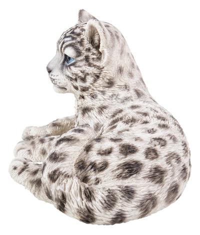 Snow Leopard Cub Statue HI-LINE GIFT LTD.