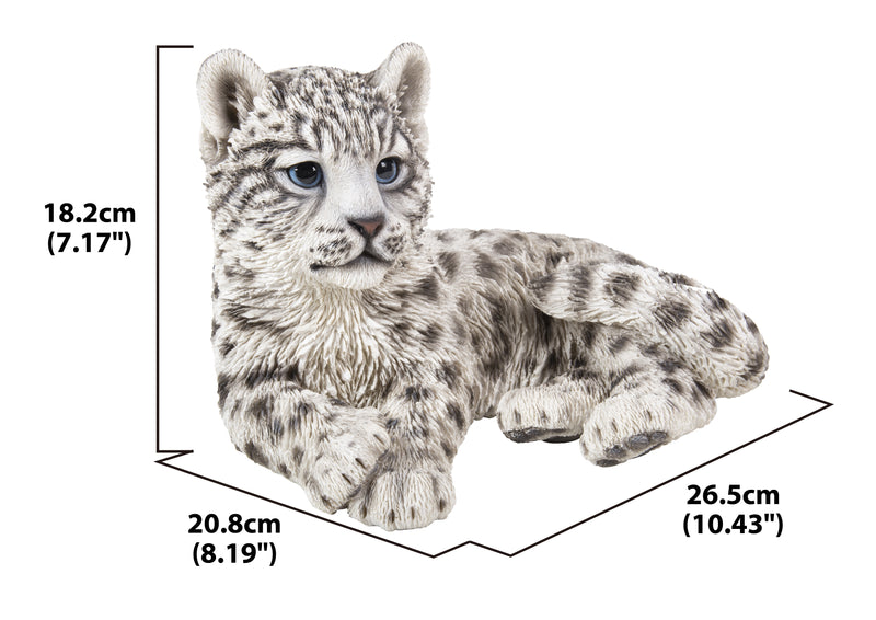 Snow Leopard Cub Statue HI-LINE GIFT LTD.