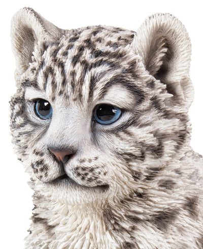 Snow Leopard Cub Statue HI-LINE GIFT LTD.