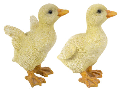 Ducklings One With  Wings Out & One With  Wings Down Hi-Line Gift Ltd.