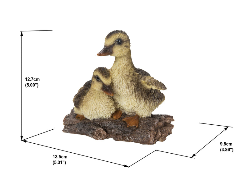 Playful Ducklings Garden Statue - Yellow/Black HI-LINE GIFT LTD.