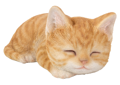 Orange Tabby Kitten Sleeping Hi-Line Gift Ltd.