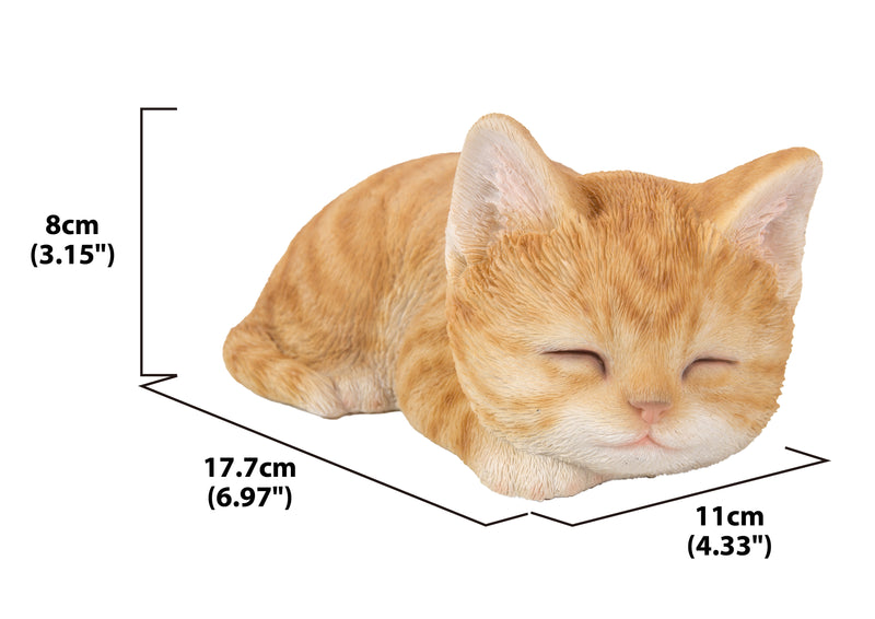 Orange Tabby Kitten Sleeping Hi-Line Gift Ltd.