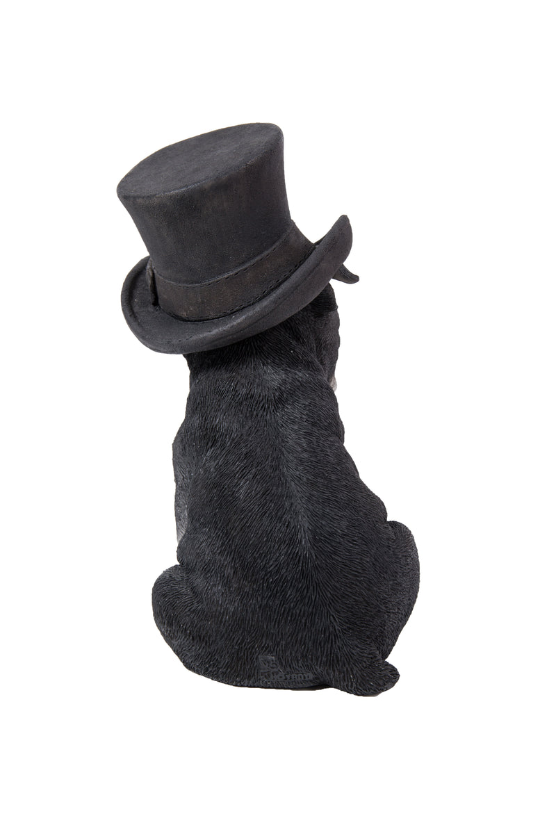 Boston Terrier With Top Hat, Spectacle and Bow Tie Statue HI-LINE GIFT LTD.