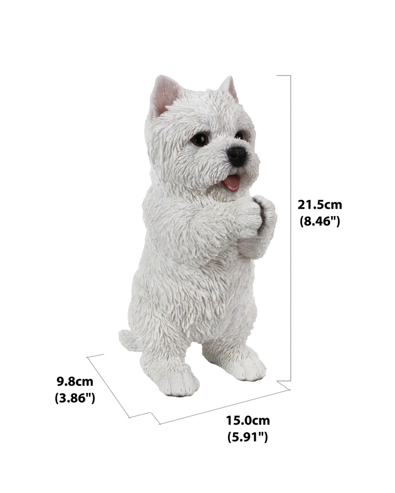 Westie Playing Puppy Statue HI-LINE GIFT LTD.