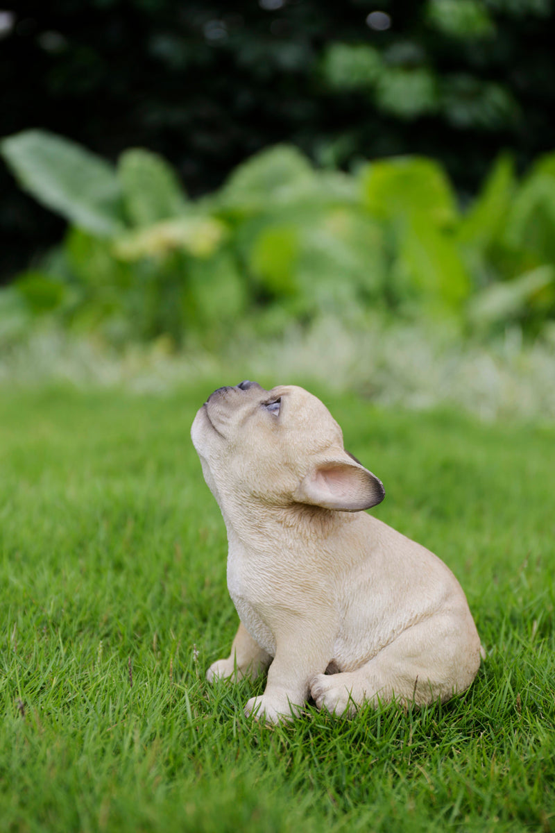 French Bulldog Puppy Howling Statue HI-LINE GIFT LTD.