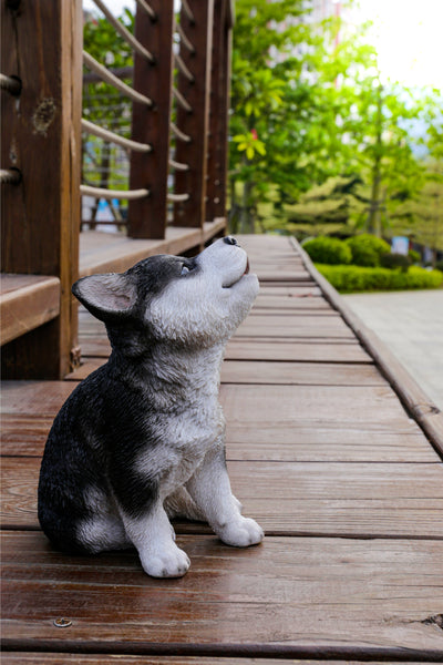 Howling Husky Puppy Statue HI-LINE GIFT LTD.