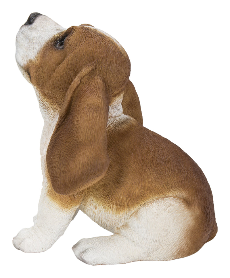 Hi-Line Exclusive - Howling Basset Hound Puppy Statue HI-LINE GIFT LTD.