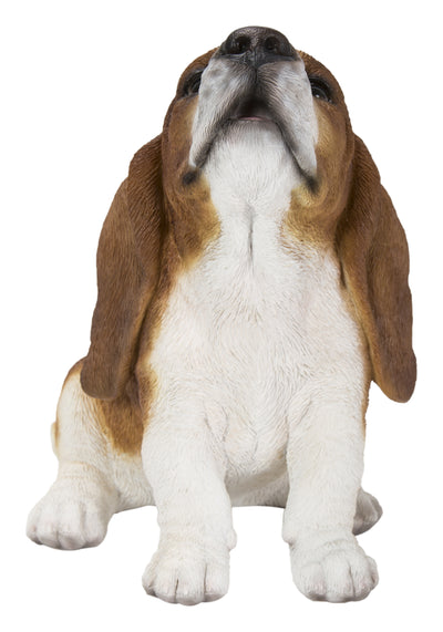 Hi-Line Exclusive - Howling Basset Hound Puppy Statue HI-LINE GIFT LTD.