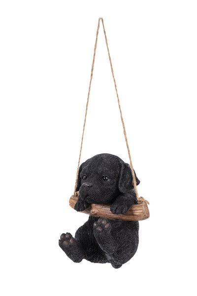 Pet Pals - Hanging black lab puppy statue HI-LINE GIFT LTD.