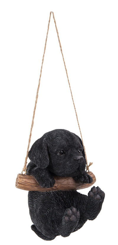 Pet Pals - Hanging black lab puppy statue HI-LINE GIFT LTD.