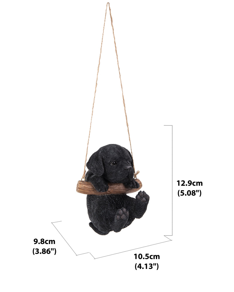 Pet Pals - Hanging black lab puppy statue HI-LINE GIFT LTD.