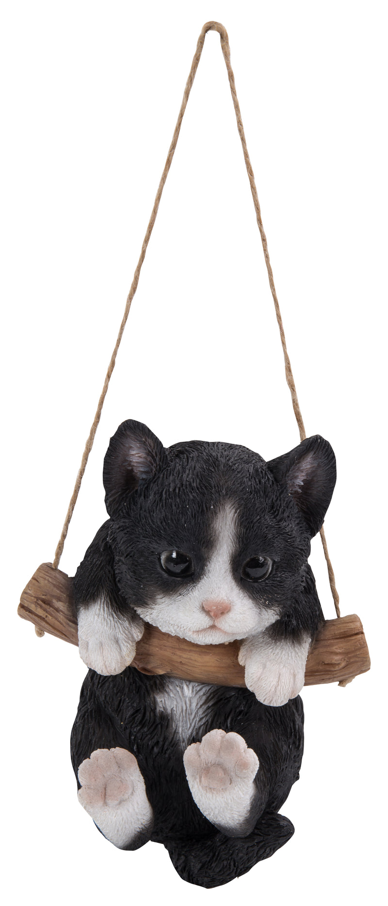 Pet Pals- Black and White Kitten Hanging Statue HI-LINE GIFT LTD.