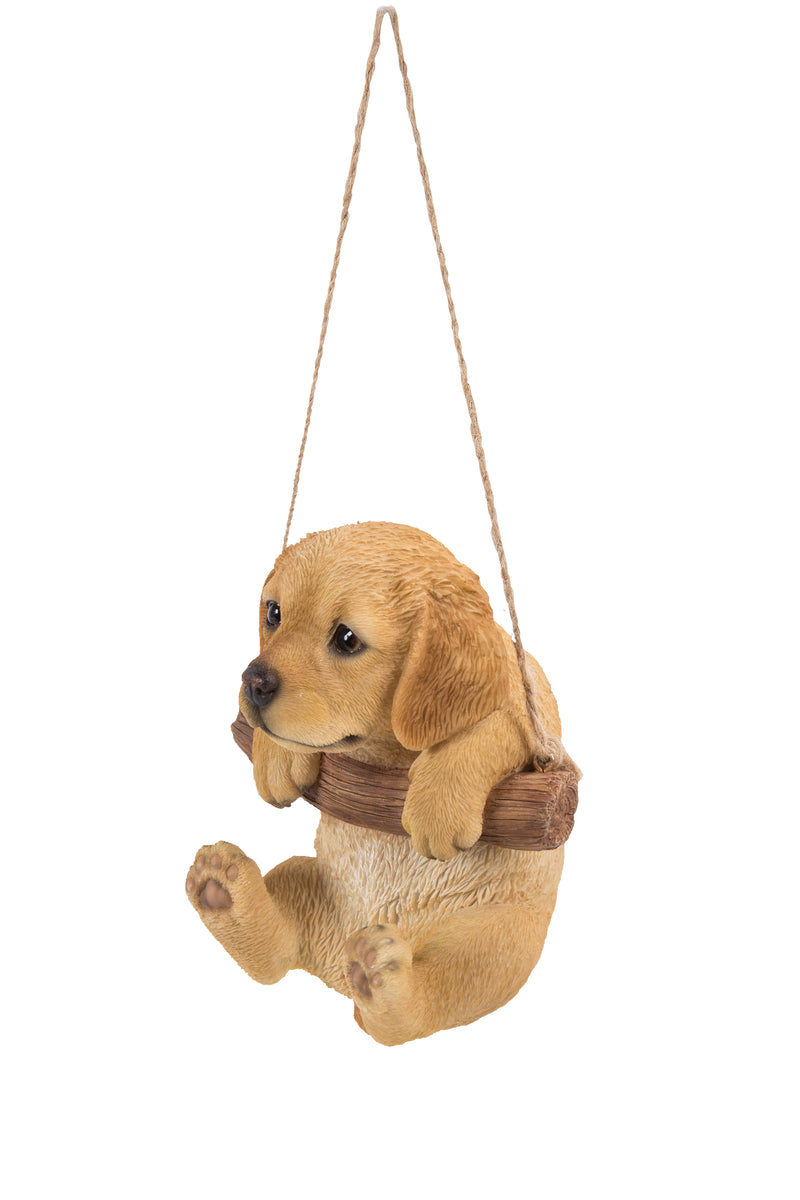 Pet Pals - Golden Retriever Puppy Hanging-Yellow Statue HI-LINE GIFT LTD.