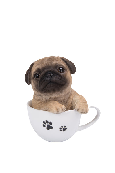 Pet Pals-Teacup Pug Puppy Statue HI-LINE GIFT LTD.