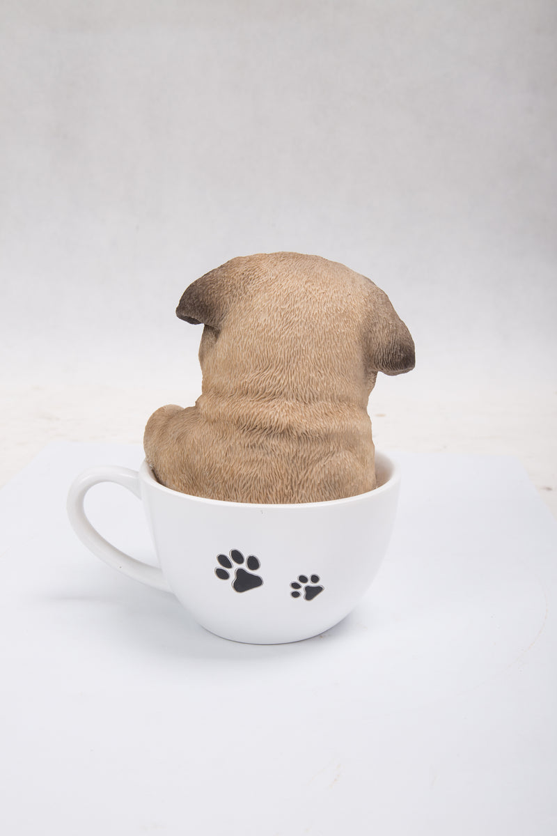 Pet Pals-Teacup Pug Puppy Statue HI-LINE GIFT LTD.