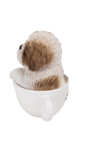 Pet Pals-Teacup Shin Tzu Puppy Statue HI-LINE GIFT LTD.