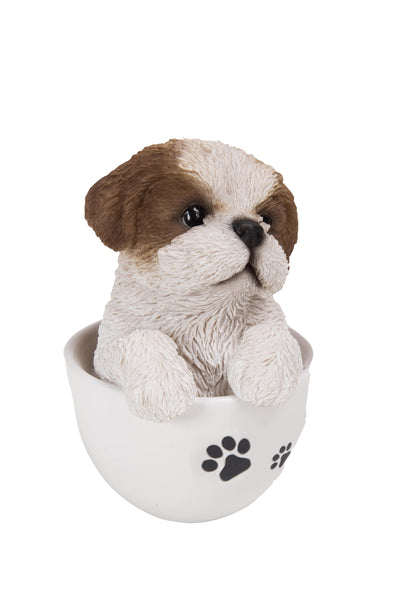 Pet Pals-Teacup Shin Tzu Puppy Statue HI-LINE GIFT LTD.