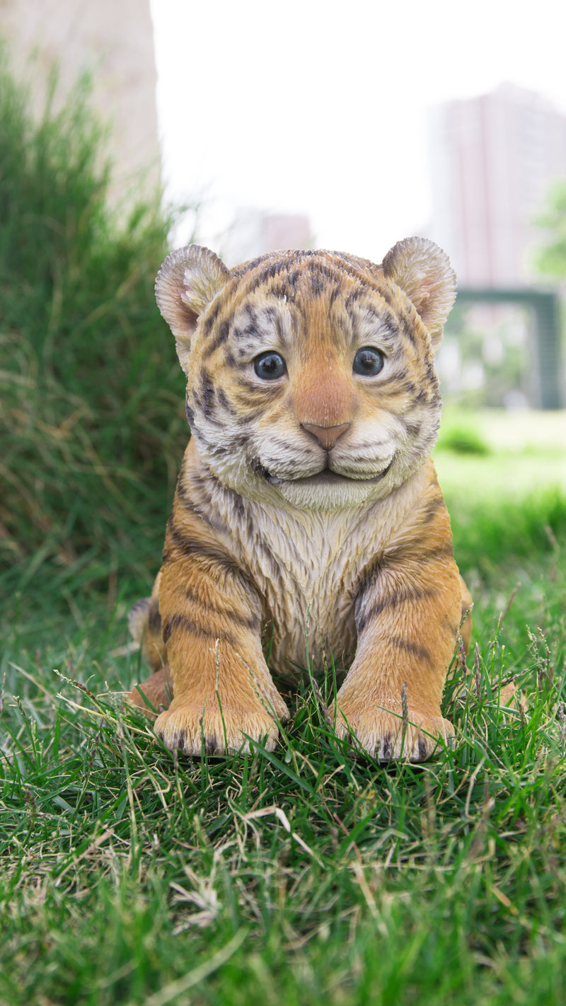 Sitting Tiger Cub Statue HI-LINE GIFT LTD.