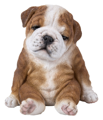 Pet Pals - Sitting Sleepy Bulldog Puppy Statue HI-LINE GIFT LTD.