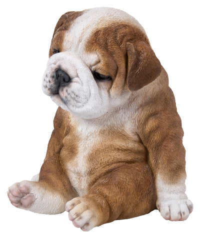 Pet Pals - Sitting Sleepy Bulldog Puppy Statue HI-LINE GIFT LTD.