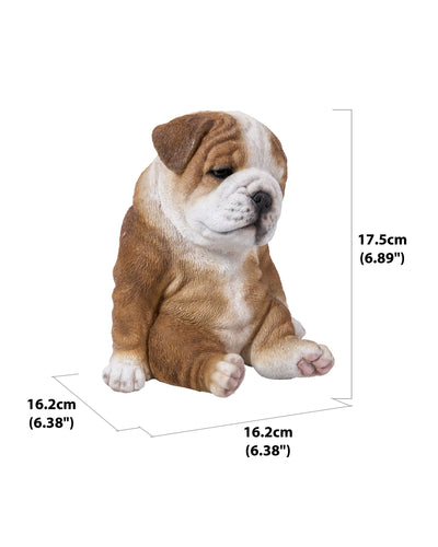 Pet Pals - Sitting Sleepy Bulldog Puppy Statue HI-LINE GIFT LTD.