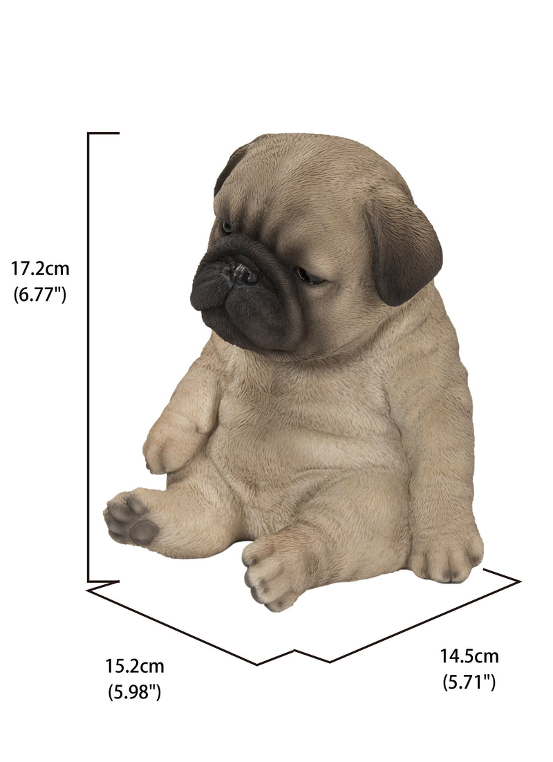 Hi-Line Exclusive - Sitting Sleepy Pug Puppy Statue HI-LINE GIFT LTD.