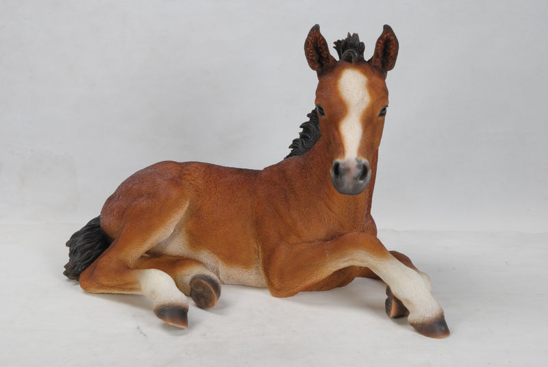 Horse Colt Laying Down Statue HI-LINE GIFT LTD.