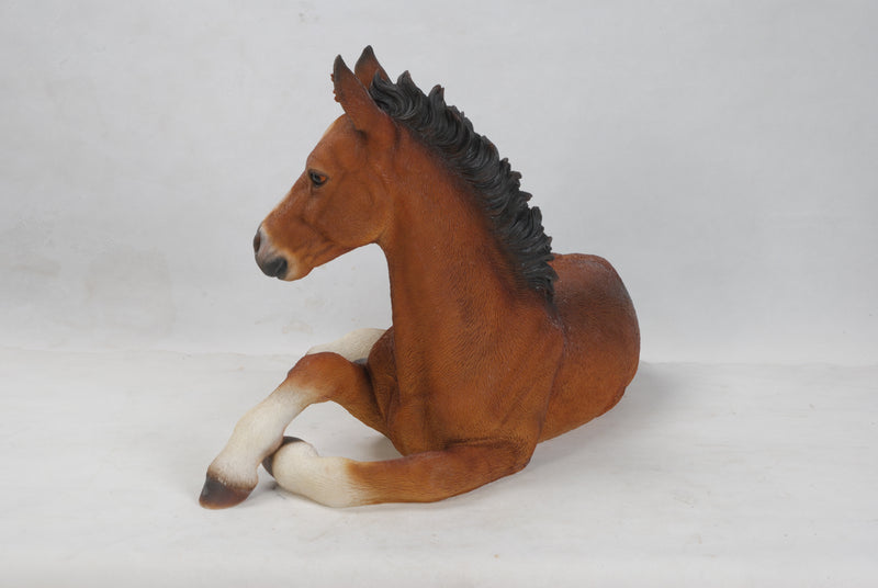 Horse Colt Laying Down Statue HI-LINE GIFT LTD.