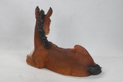 Horse Colt Laying Down Statue HI-LINE GIFT LTD.