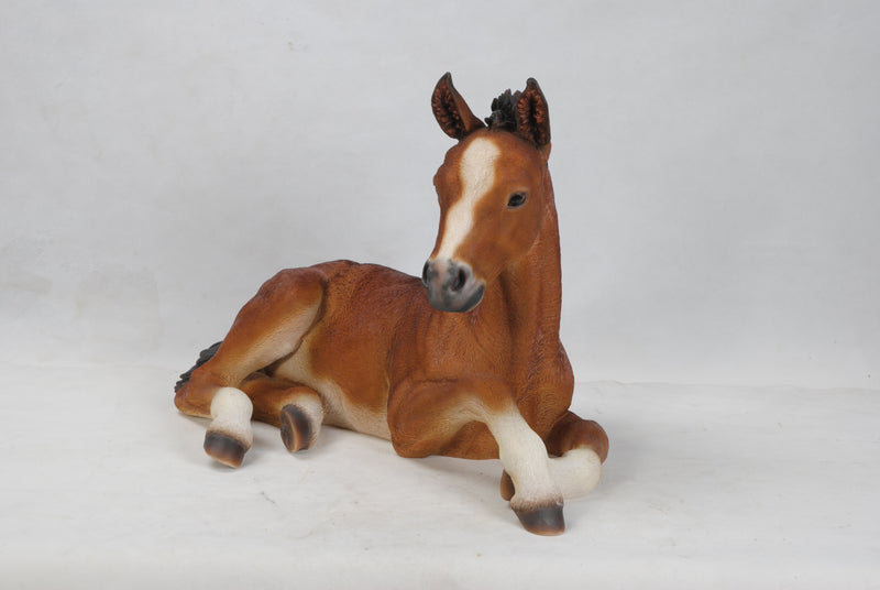 Horse Colt Laying Down Statue HI-LINE GIFT LTD.