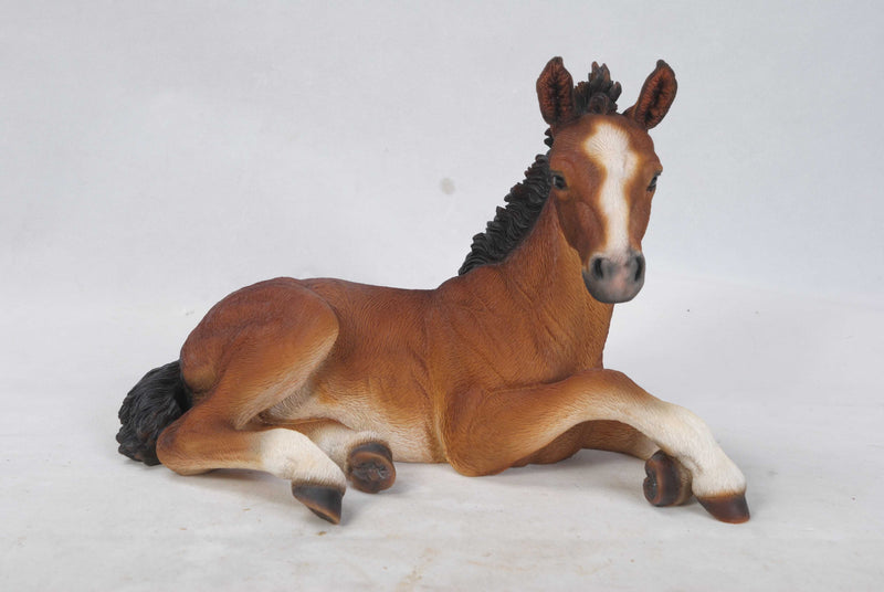 Horse Colt Laying Down Statue HI-LINE GIFT LTD.