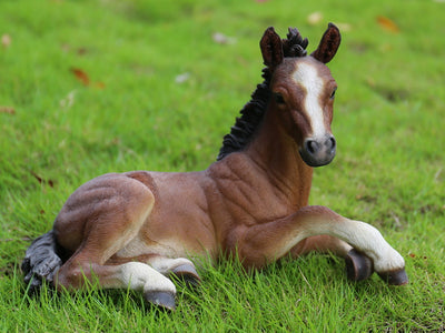 Horse Colt Laying Down Statue HI-LINE GIFT LTD.