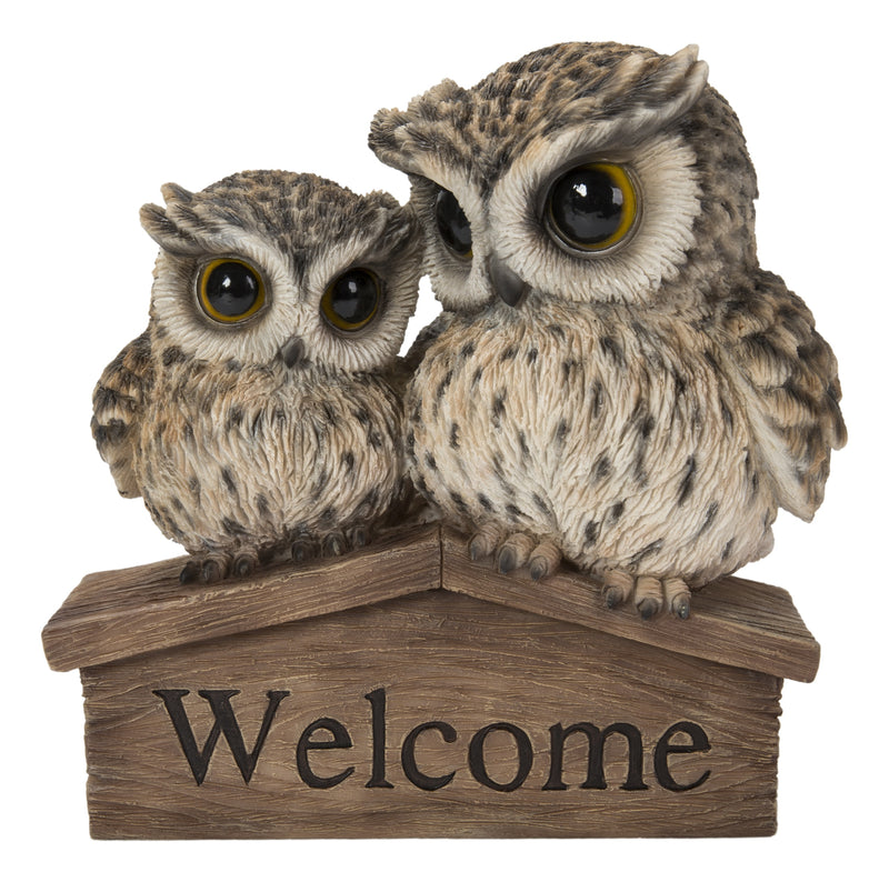 Mother & Baby Owl Welcome Sign HI-LINE GIFT LTD.