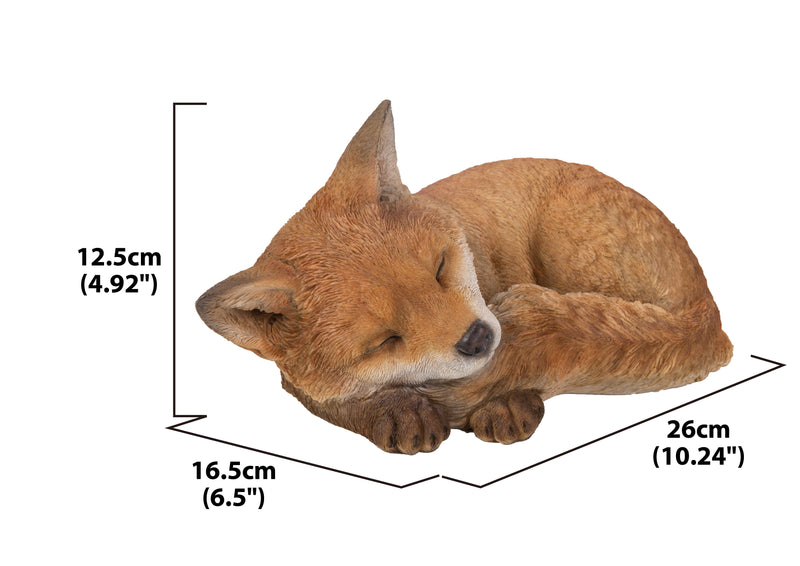 Fox Pup Sleeping Statue HI-LINE GIFT LTD.