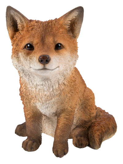 Fox Pup Sitting Statue HI-LINE GIFT LTD.