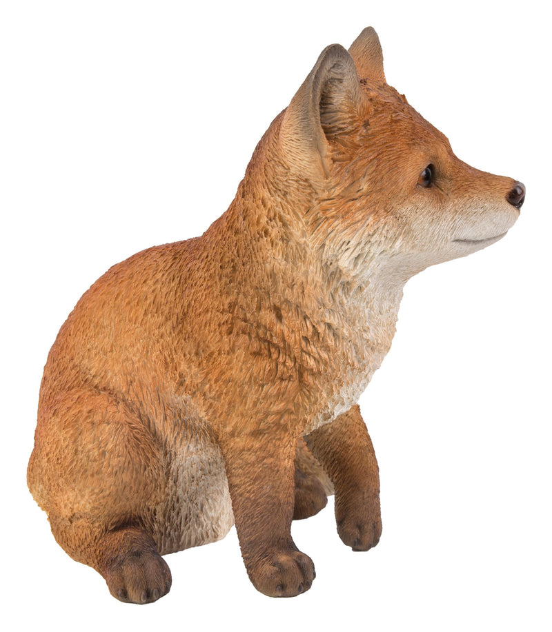 Fox Pup Sitting Statue HI-LINE GIFT LTD.