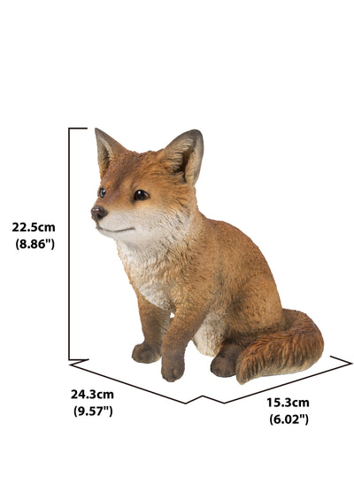 Fox Pup Sitting Statue HI-LINE GIFT LTD.