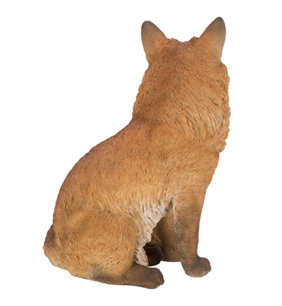 Fox Mother & Baby Fox Sitting Statue HI-LINE GIFT LTD.