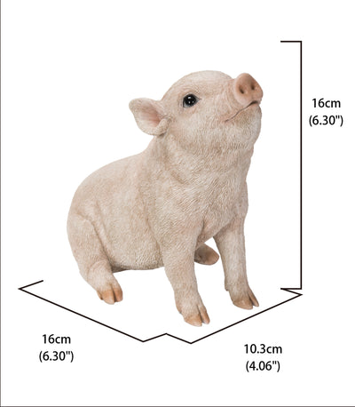 Baby Pig Sitting - Pink HI-LINE GIFT LTD.