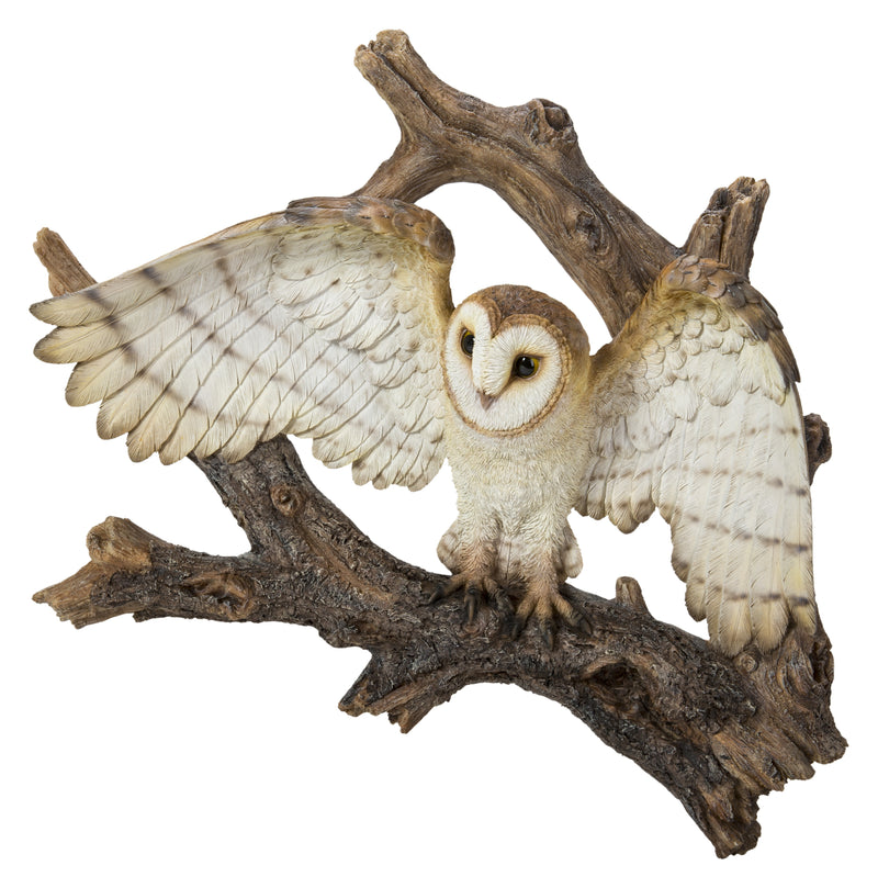 Flying Barn Owl Wall Plaque HI-LINE GIFT LTD.