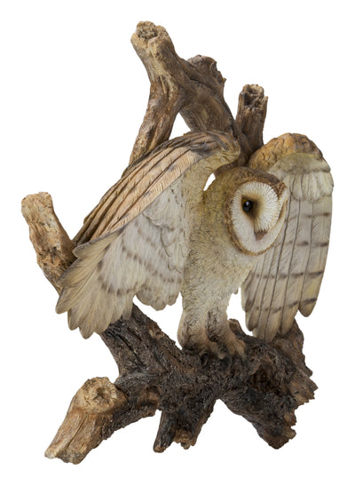 Flying Barn Owl Wall Plaque HI-LINE GIFT LTD.